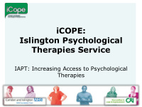 icope islington psychological therapies service