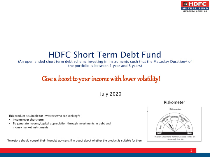 hdfc short term debt fund