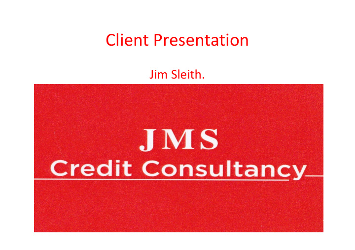 client presentation