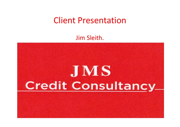 client presentation