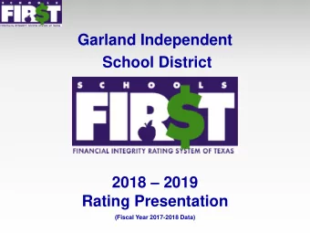 2018  2019  Rating Presentation  (Fiscal Year 2017-2018 Data)  Purpose  Expands the public