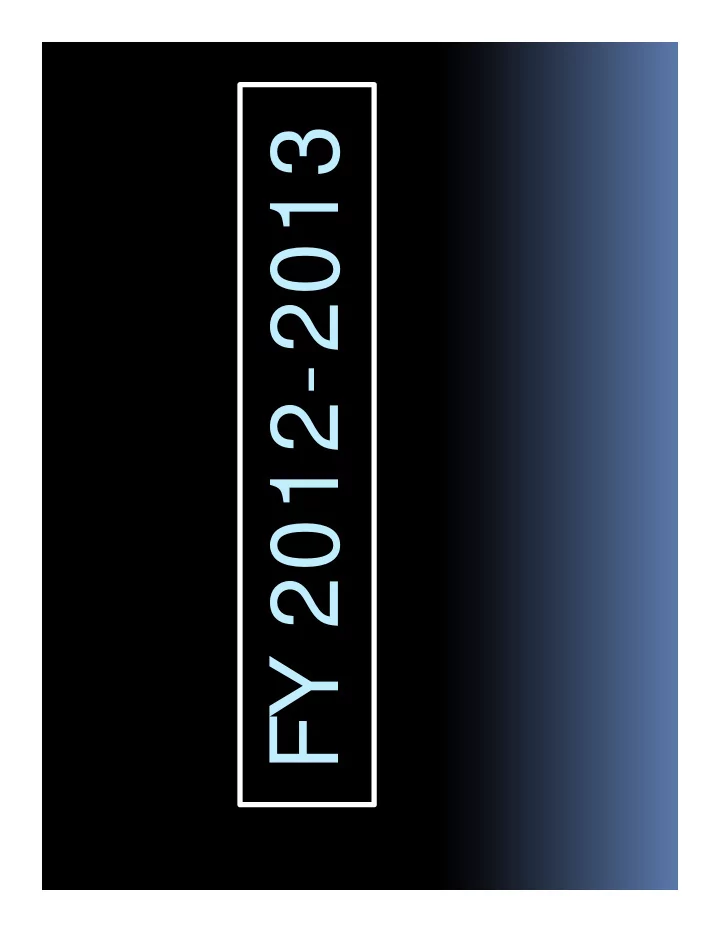 fy 2012 2013 fy 2012 2013 r recommended budget d d b d