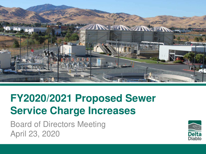 fy2020 2021 proposed sewer service charge increases