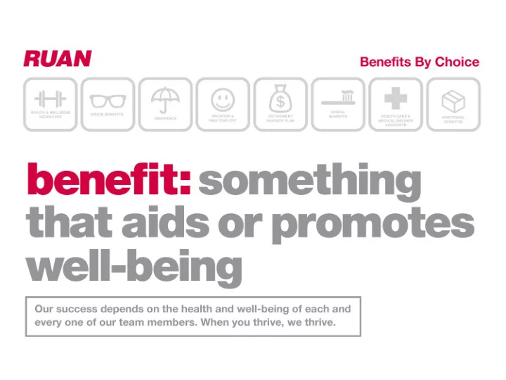 benefits overview 2013 plan year contents eligibility and
