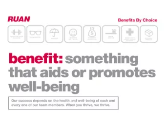 Benefits Overview  2013 Plan Year  Contents  Eligibility and Enrollment  Health Care Coverage