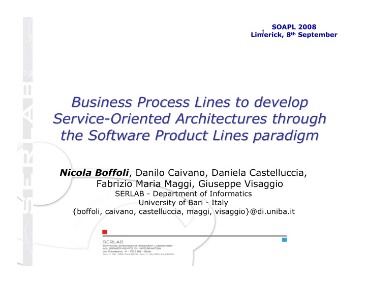 business process lines to develop business process lines