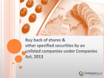Section 68-70 of  Companies  Companies Act,  (Share Capital  2013  and Debentures)  Rules, 2014 Buy