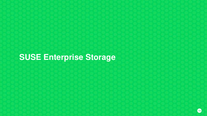 suse enterprise storage