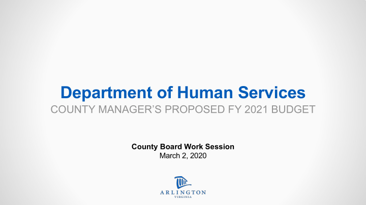 department of human services