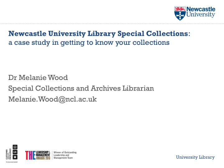 newcastle university library special collections