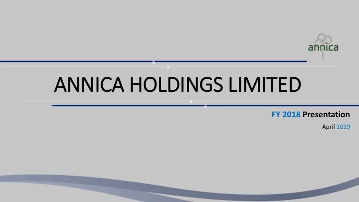 annica holdings lim imited