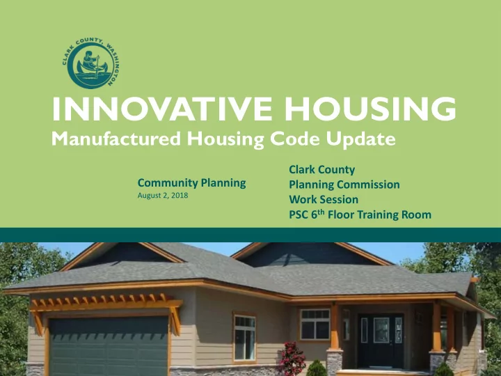 innovative housing
