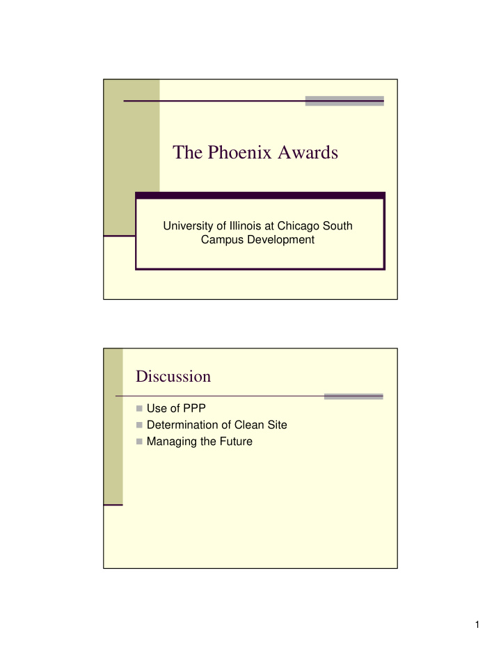 the phoenix awards
