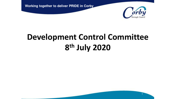development control committee 8 th july 2020