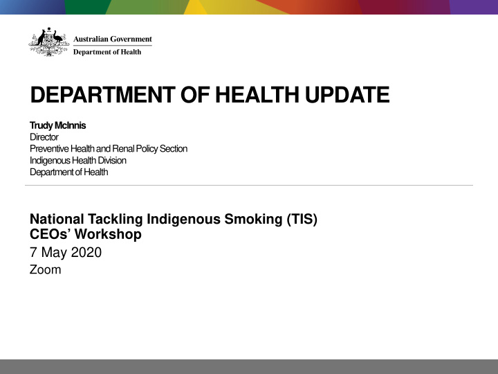 department of health update