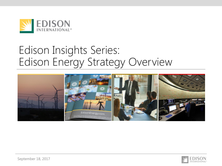 edison energy strategy overview