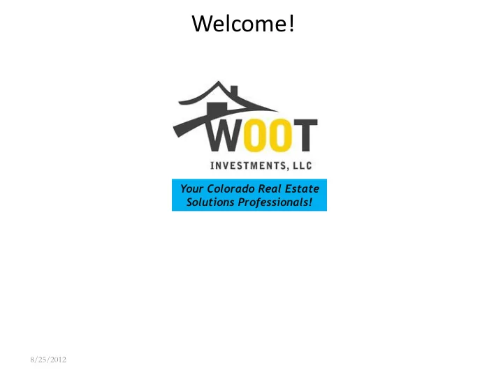 welcome
