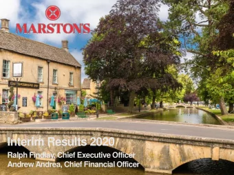 Interim Results 2020  Ralph Findlay, Chief Executive Officer  Andrew Andrea, Chief Financial