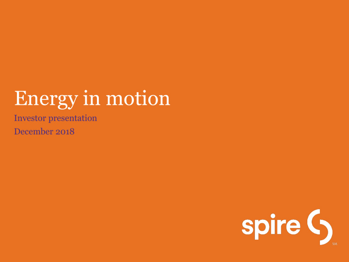 energy in motion