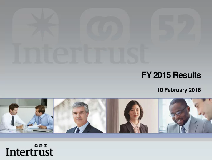 fy 2015 results