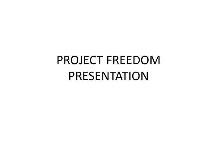 project freedom presentation freedom village at hopewell
