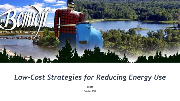 low cost strategies for reducing energy use