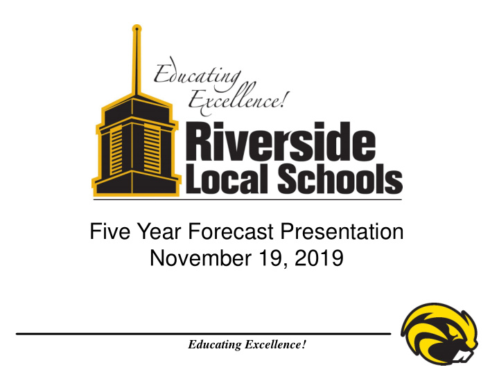 five year forecast presentation november 19 2019