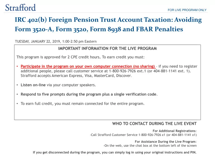 irc 402 b foreign pension trust account taxation avoiding