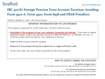 IRC 402(b) Foreign Pension Trust Account Taxation: Avoiding  Form 3520-A, Form 3520, Form 8938 and
