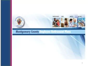 The Montgomery County  Employee Retirement Plans Team  1  Combined Trust Funds  June 30, 2017