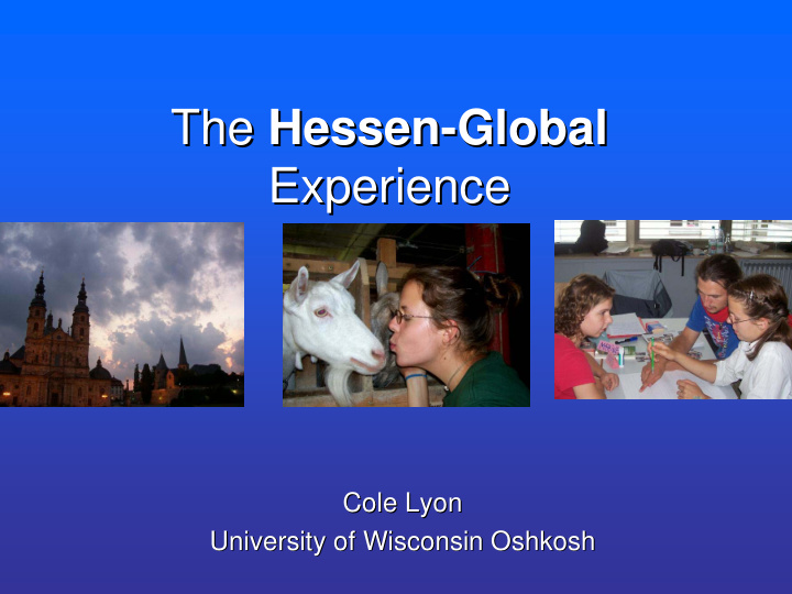 the hessen hessen global global the experience experience