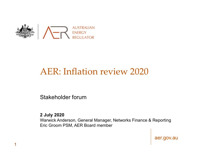 aer inflation review 2020