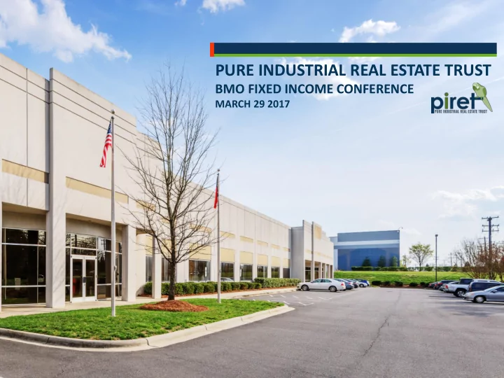 pure industrial real estate trust