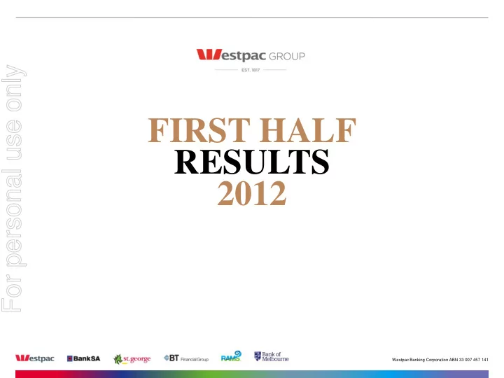 first half