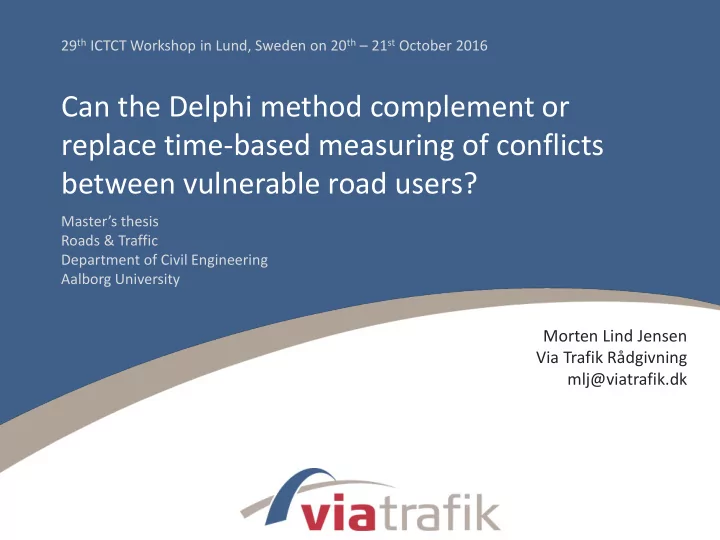 can the delphi method complement or replace time based