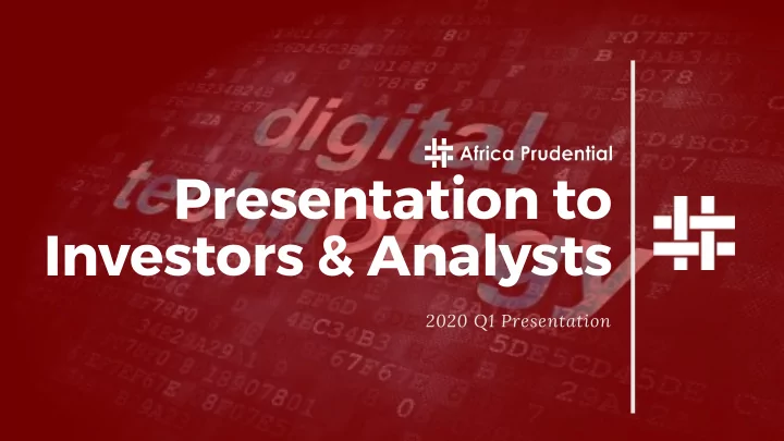 presentation to