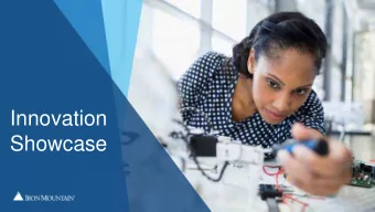 Innovation  Showcase Jeff Anthony, Vice President,  Entertainment Services  T H R E E  D I ST I N C