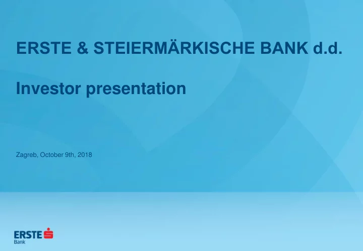 investor presentation