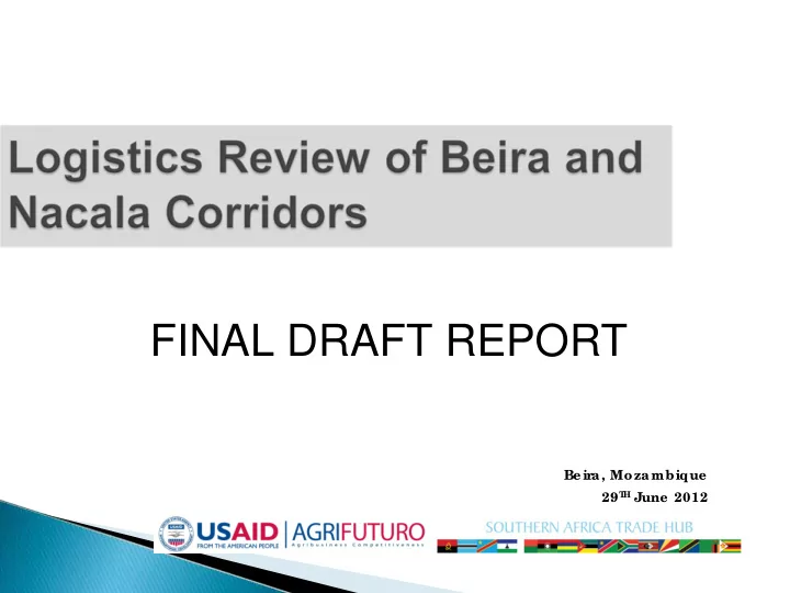 final draft report