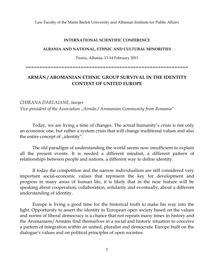 arm n aromanian ethnic group survival in the identity