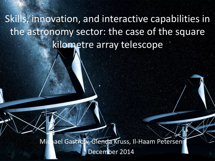 skills innovation and interactive capabilities in the