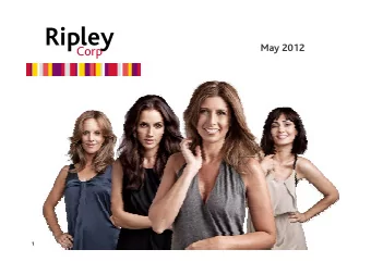 Ripley  May 2012  Corp  1  Ripley  Corp  One of the biggest holdings of the department  store