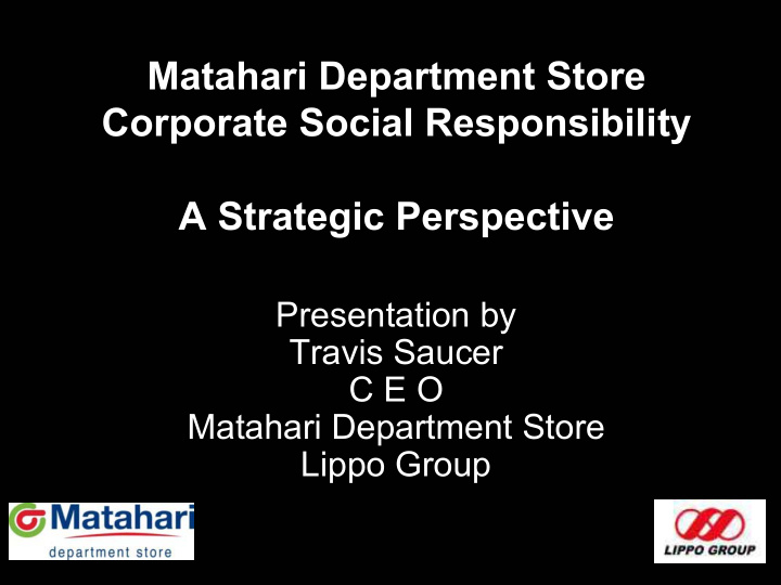 matahari department store corporate social responsibility