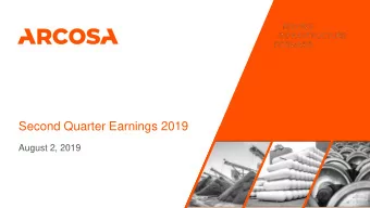 Second Quarter Earnings 2019  August 2, 2019  How to Find Us  NYSE TICKER  OUR WEBSITE  ACA