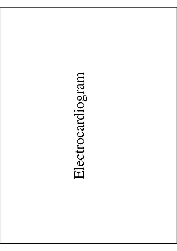 electrocardiogram outline