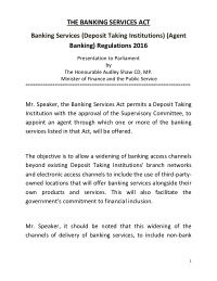 the banking services act banking services deposit taking