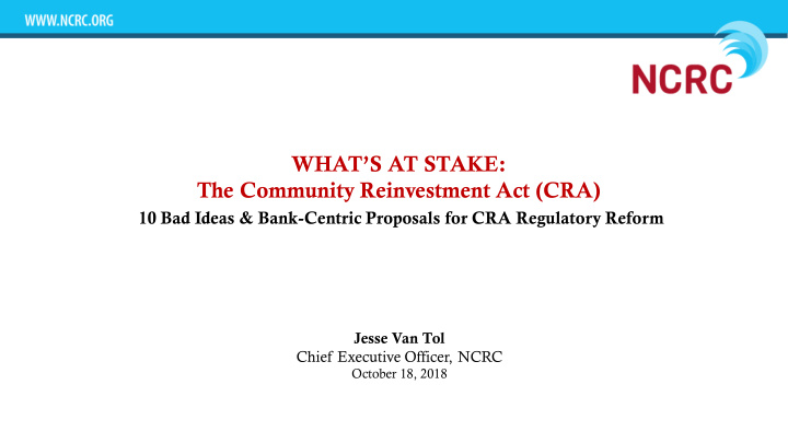 the community reinvestment act cra