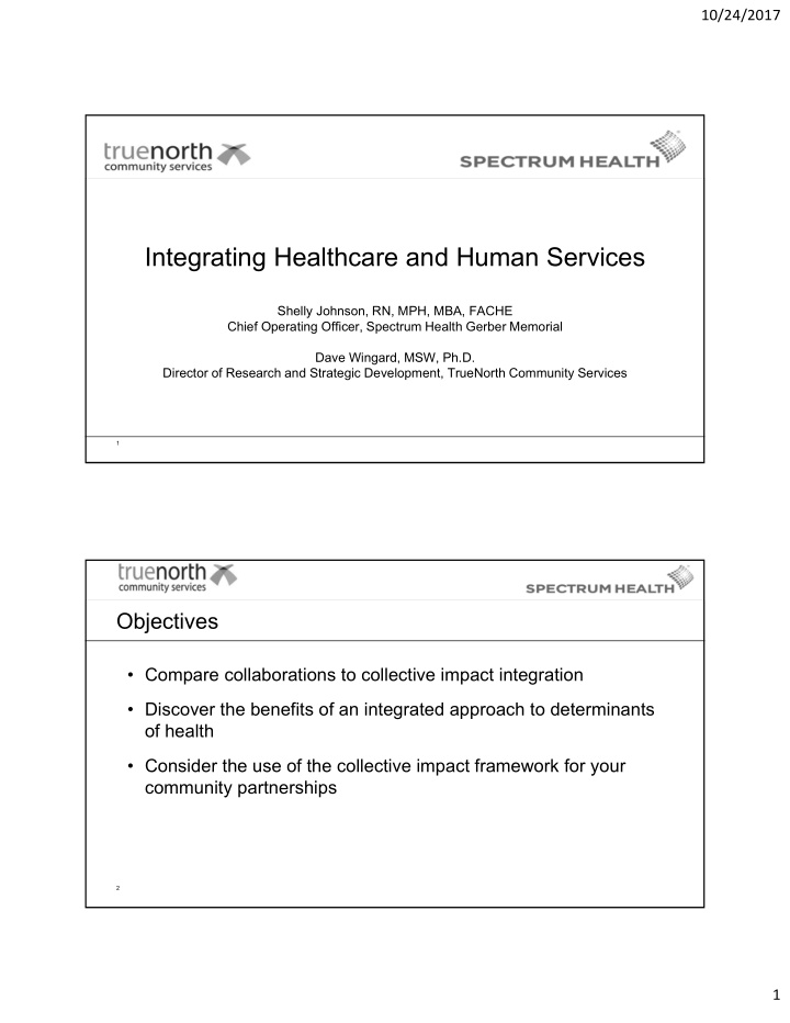 integrating healthcare and human services