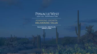 POWERING GROWTH  DELIVERING VALUE  Second Quarter 2020 Results  August 6, 2020  Second Quarter 2020