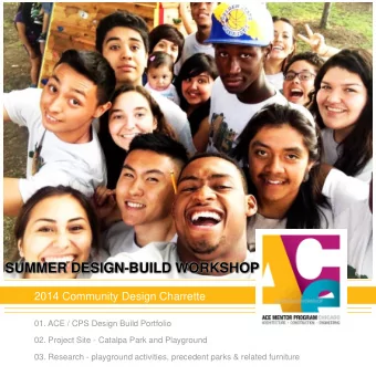 SUMMER DESIGN-BUILD WORKSHOP  SUMMER DESIGN-BUILD WORKSHOP  2014 Community Design Charrette  01.